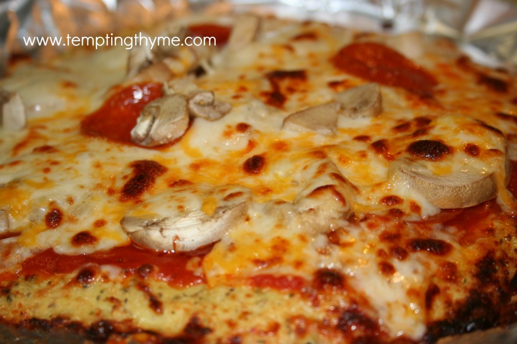 Cauliflower Pizza Crust-no carb pizza crust