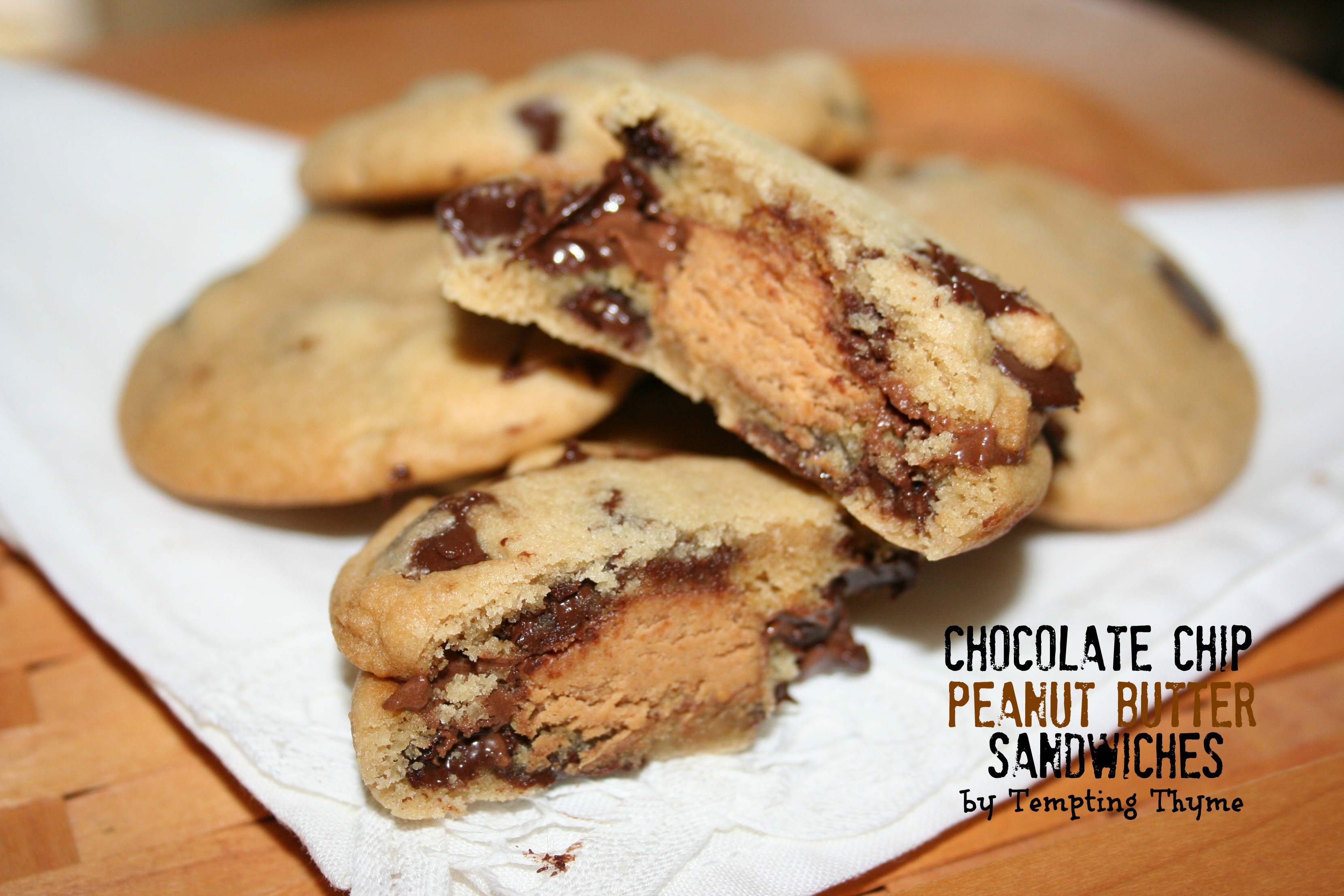 Tempting Thyme Chocolate Chip Peanut Butter Cup {Cookie}
