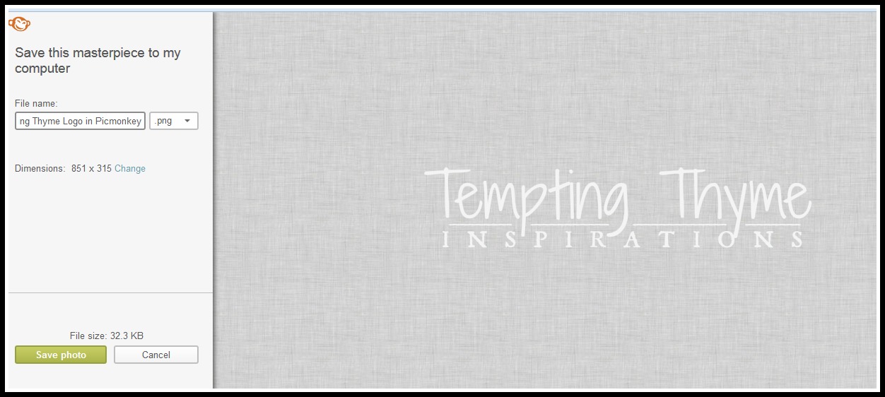 How to Create a Transparent Watermark tempting thyme