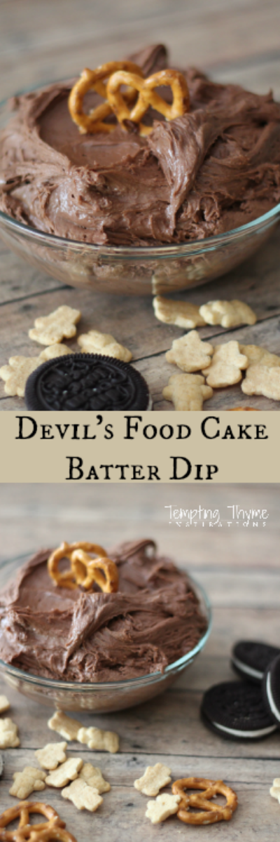 Devil'e Food Cake Batter Dip