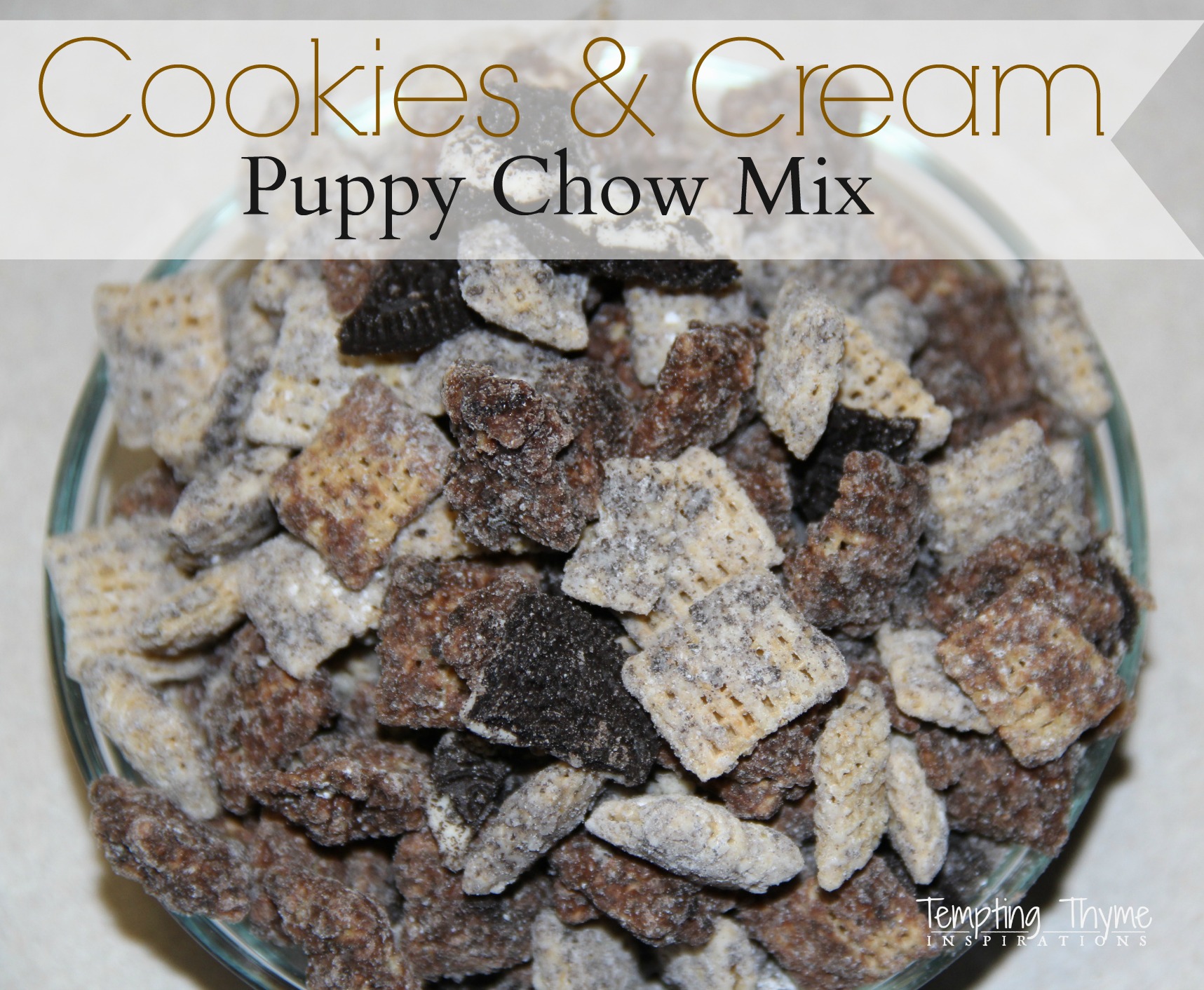 Cake Batter Puppy Chow Mix Birthday Cake Chex Mix Tempting Thyme