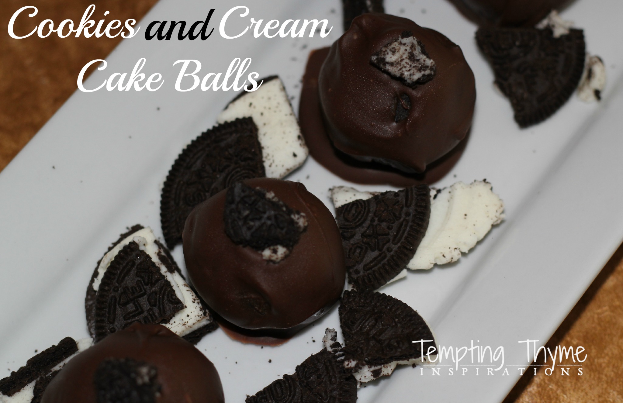 Cookies and Cream Cake Balls