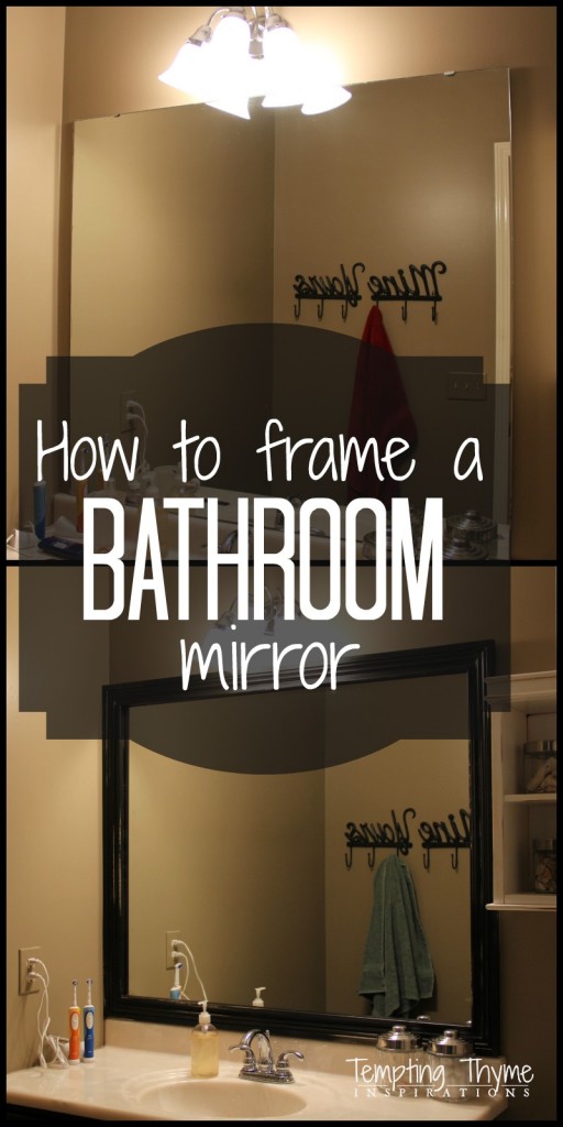 framing a bathroom mirror