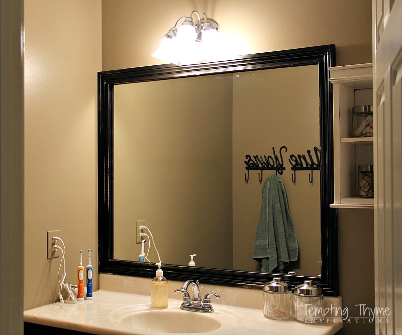 framed bath mirrors