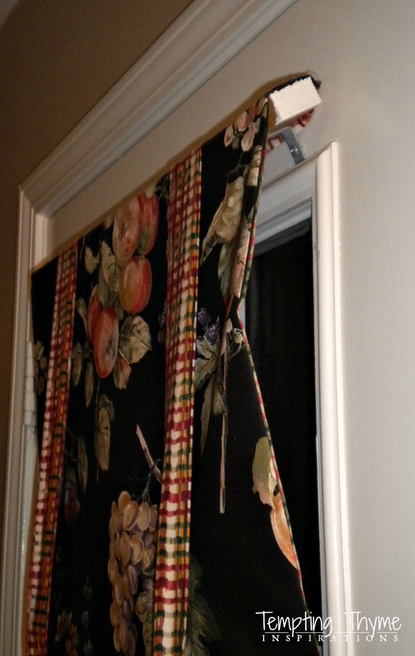 Door curtain panel