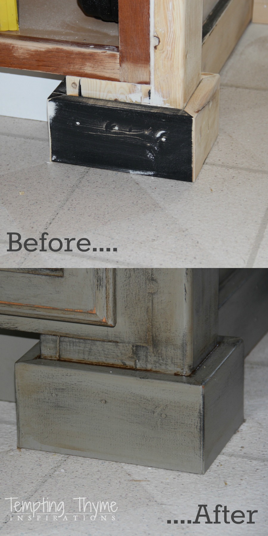 kitchen island makeover