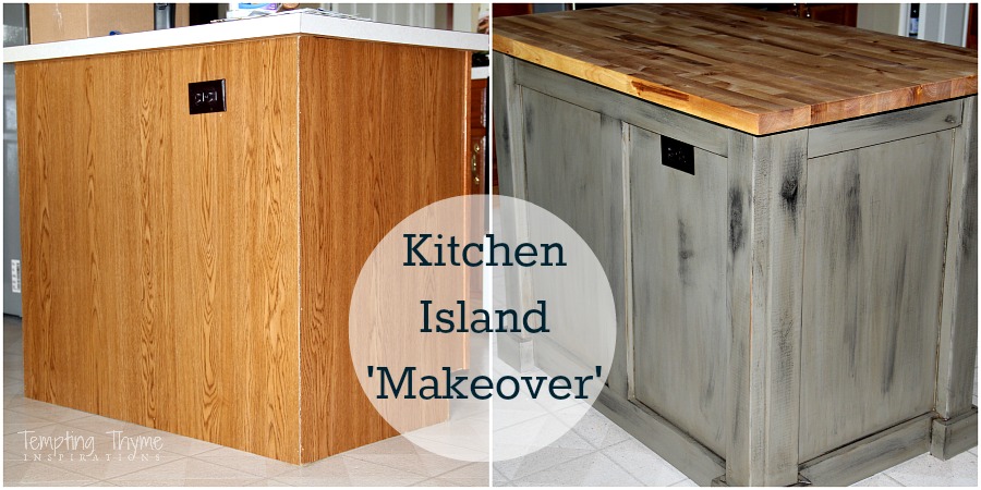 Kitchen Island Makeover Tempting Thyme