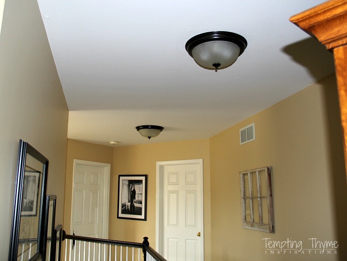 How to paint ceiling lights with spray paint