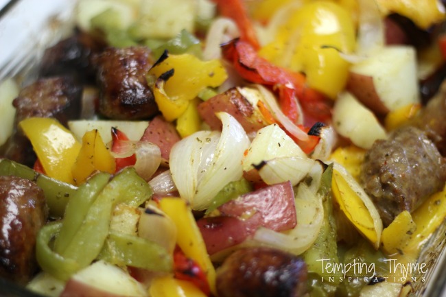 sausage and potato bake