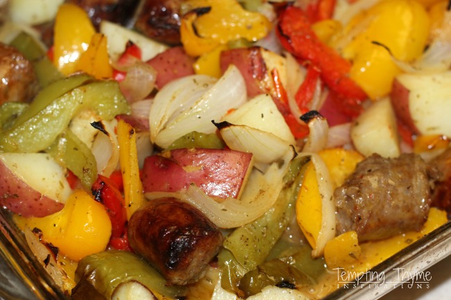 sausage and potato bake