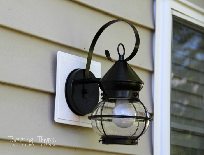 spray paint light fixtures