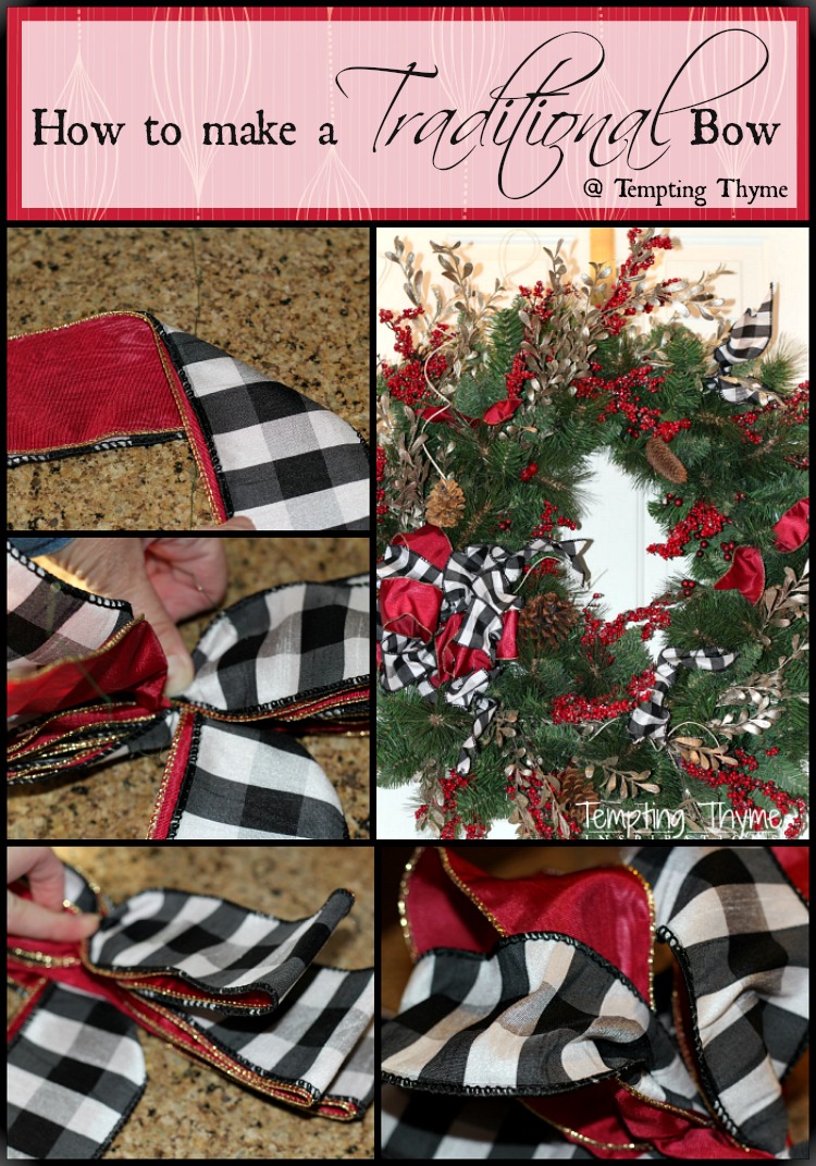 how to make christmas wreath bows