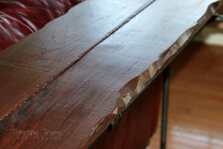 industrial furniture-live edge table