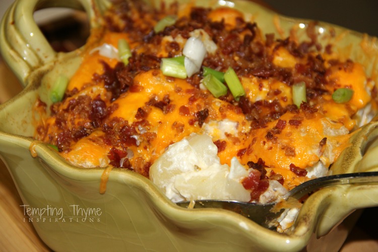 Twice Baked Potato Casserole-Cheesy Potato Casserole