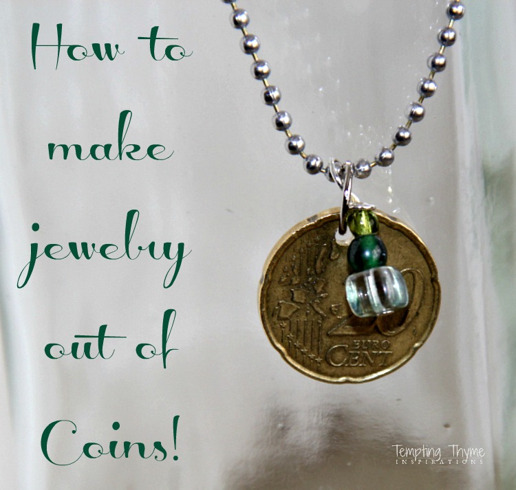 Turning coins into beautiful jewelry DIY Momento tempting thyme