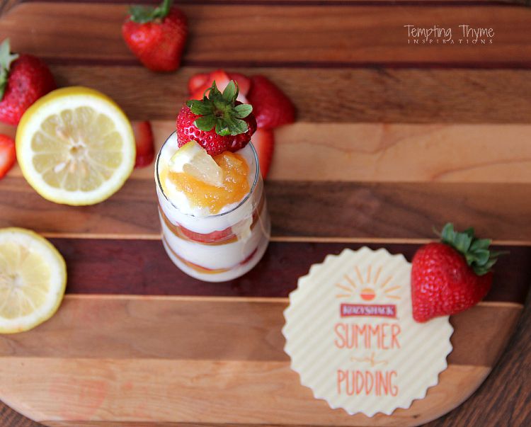 Layered Strawberry and Lemon Rice Pudding