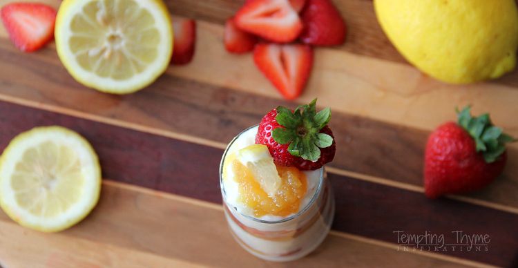 Layered Strawberry and Lemon Rice Pudding