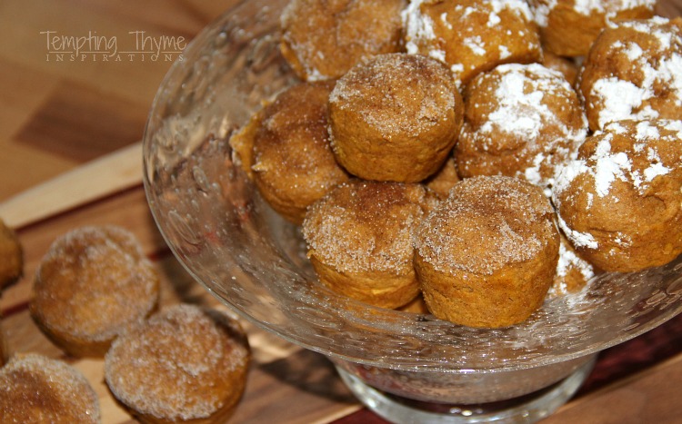 Two Ingredient Pumpkin Muffin Bites