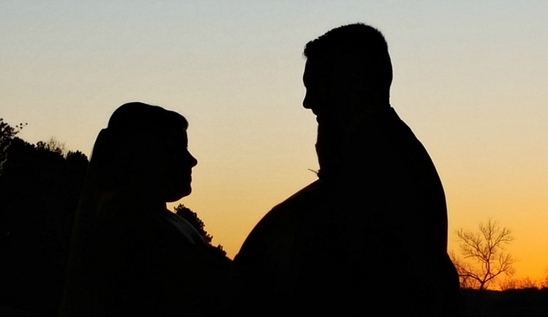 Katie and Michael Silhoute