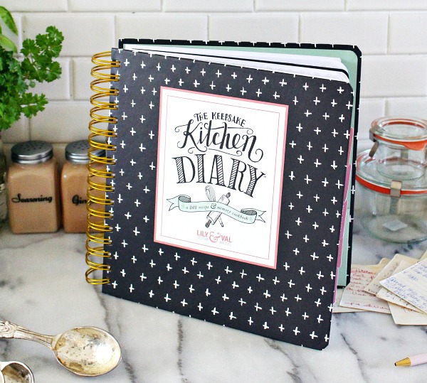 The Keepsake Kitchen Diary from Lily & Val is a wonderful way to collect and reminice over your favorite recipes for generations to come.
