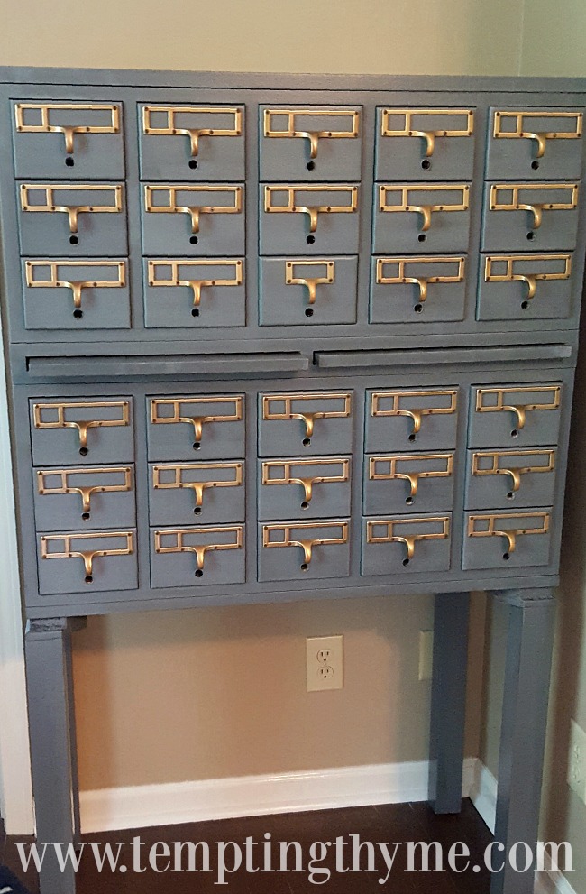 painting a card catalog