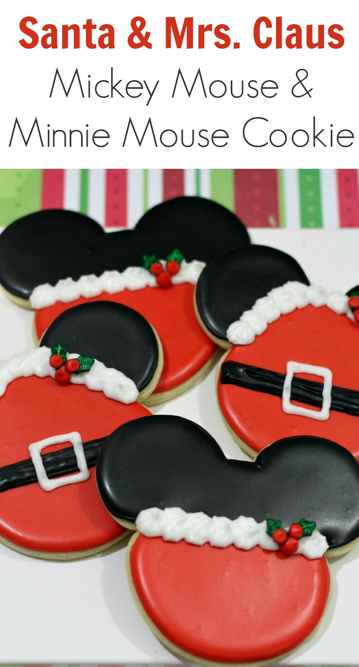 Mickey and Minnie Mouse Christmas Cookies