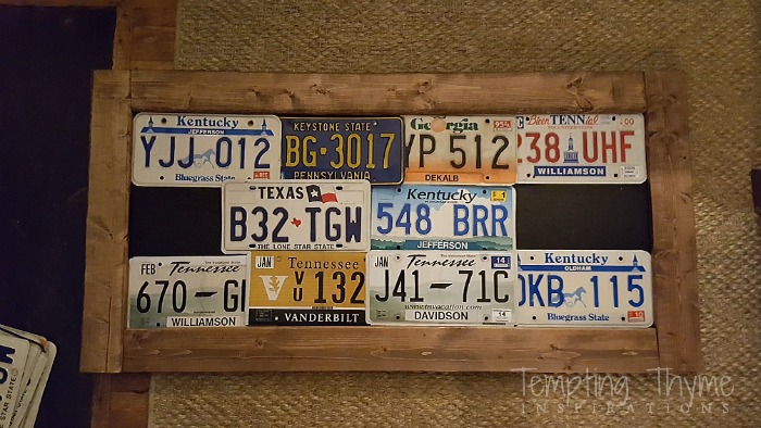 Using license plates in your home decor!
