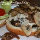 {Black n' Blue Burger with Blue Cheese Schmeer}