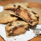 Chocolate Chip-Peanut Butter Cup {Cookie} Sandwiches!-Wicked Weekend