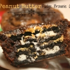 Peanut Butter Oreo Brownie Cakes + {Monday Night Football}