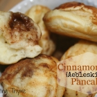 Cinnamon Roll Aebleskiver {Danish Pancakes}