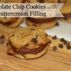 Chocolate Chip Cookies with Chocolate Buttercream Filling