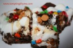 Brownie with Toffe and m&m's