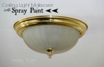 Spray painting ceiling lights