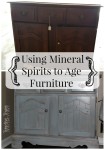 Using mineral spirits to age furniture