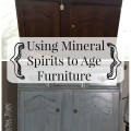 Using mineral spirits to age furniture