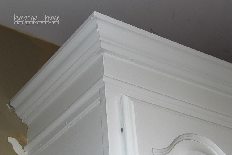 Adding Height To The Kitchen Cabinets, How To Install Crown Molding On Existing Kitchen Cabinets