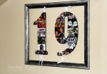 How to create a photo collage on wooden numbers and letters. What a great way to preserve your favorite photos and memories!