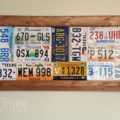 Using license plates in your home decor