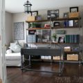 Love the industrial look? Me too! These bookcases are super easy to make and not only are functional but give your room that WOW factor!